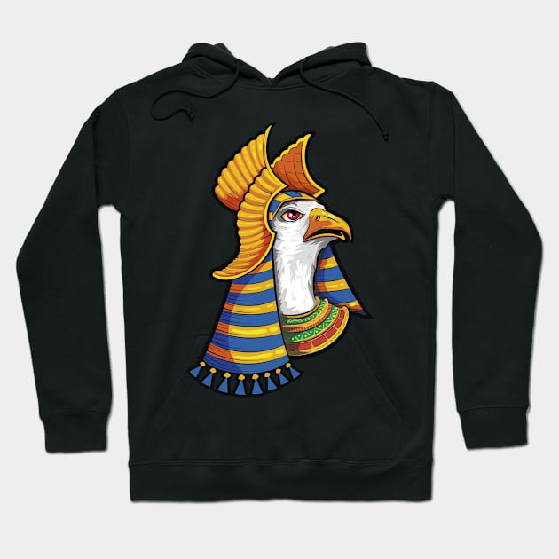 Fun Egyptian Eagle Hoodie by vedtro